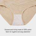 thumbnail image 6 of Panties for Women Tbopshirt Brief Underwear,Hipster Underwear,Ladies Prenatal Solid Large Size Abdominal Panties Low Waiste Underpants,Cheeky Panties, 6 of 6