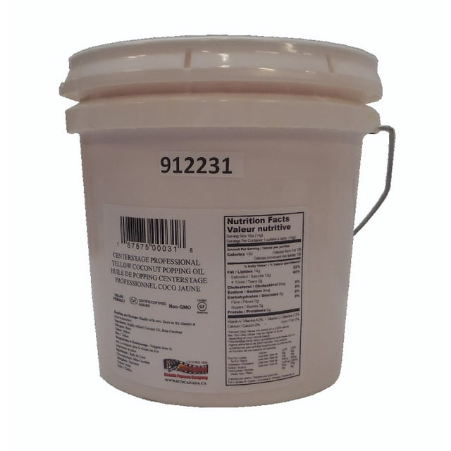 Centerstage Professional Yellow Coconut Popcorn Oil - 1 Gallon