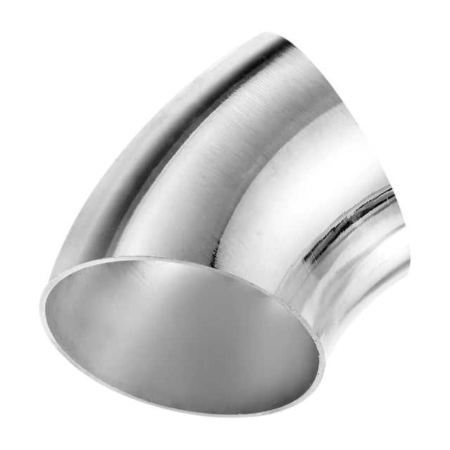 Uxcell 2-Pack OD 2.2 Pulgadas Codo de Doblado de Mandril de 45 Grados, Codo de Escape de Acero Inoxidable