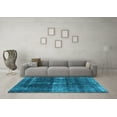 thumbnail image 3 of Ahgly Company Indoor Rectangle Oriental Light Blue Industrial Area Rugs, 3' x 5', 3 of 4