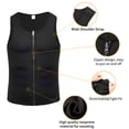 thumbnail image 3 of VASLANDA Sweat Sauna Suit for Men Weight Loss Waist Trainer Vest Hot Neoprene Body Shaper Zipper Tank Top Workout Shirt, 3 of 7