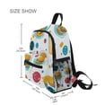 thumbnail image 3 of FORMRS School Backpack with Front Zippered Pocket 12" Student Travel Daypack, Bubbles Hamburger, 3 of 6