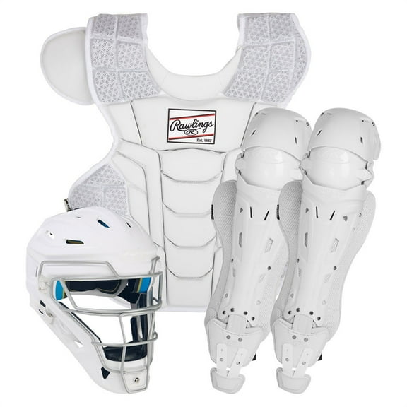 Rawlings Adult Mach Catcher's Set White