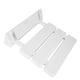 thumbnail image 5 of Asiento de ducha abatible de pared, banco de baño plegable para uso doméstico en sauna, color blanco, 5 of 14