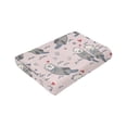 thumbnail image 6 of Wijzvio Lovely Sea Otter Heart Throw Blanket Soft Fuzzy Fleece Blanket For Couch Bed Living Room Decoration 80"X60", 6 of 9