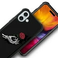 thumbnail image 3 of FKBRCL4U Compatible With iPhone 16 Plus Case, Skull Hand Holding Rose Pattern For Girl Ultra Protection Shockproof Soft Silicone TPU Non-Slip Back, 3 of 7