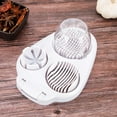thumbnail image 2 of Egg Slicer for Hard Boiled Eggs - 3 Slice Modes Egg Cutter, Heavy Duty, Stainless Steel Dicer - Kitchen Chopper Tool for Strawberry, Mushroom, Grape, Cherry Tomato - White（20*14.5*8cm), 2 of 5