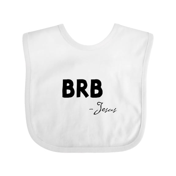 Inktastic Easter BRB Jesus Boys or Girls Baby Bib