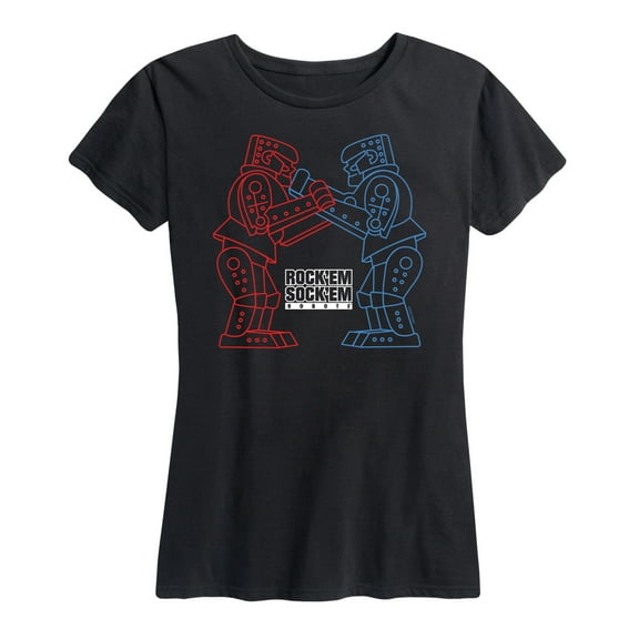 Rock 'Em Sock 'Em Robots - Robot Art - Women's Short Sleeve Graphic T-Shirt