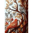 thumbnail image 2 of Flock of Finesse - Quilled Birds Canvas Wall Art, 2 of 2