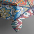 thumbnail image 3 of Multicolor Ethnic Geometric Pattern Rectangle Tablecloth 60"x84",Waterproof Polyester Rectangle Table Cloth, Wipeable Spillproof Polyester Tablecloth for Dining, Camping, Indoor and Outdoor, 3 of 5