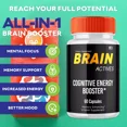 thumbnail image 4 of Brain Actives - Nootropic Supplement Cognitive Support Supplement 60 Capsules, 4 of 4