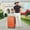 Orange+Black, variant on 24" Expandable Hard Shell Carry On Luggage with No Noise Spinner Wheels, 77L ABS Hardside Carry On Suitcase with TSA Lock, Lightweight Hardshell Suitcase with Adjusts in 3 Stages for Trips, Vacations