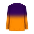 thumbnail image 6 of VBVC Women's Plus Pleated Tunic Tops,Ladies Stripe Stretchy Pullover,Gradient Breathable Shirts for Women,Orange,L-5XL, 6 of 6