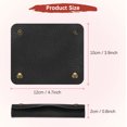 thumbnail image 3 of Uxcell 3Pcs Funda de Cuero con 2 Broches de Metal para Maletas, Negro, 3 of 7