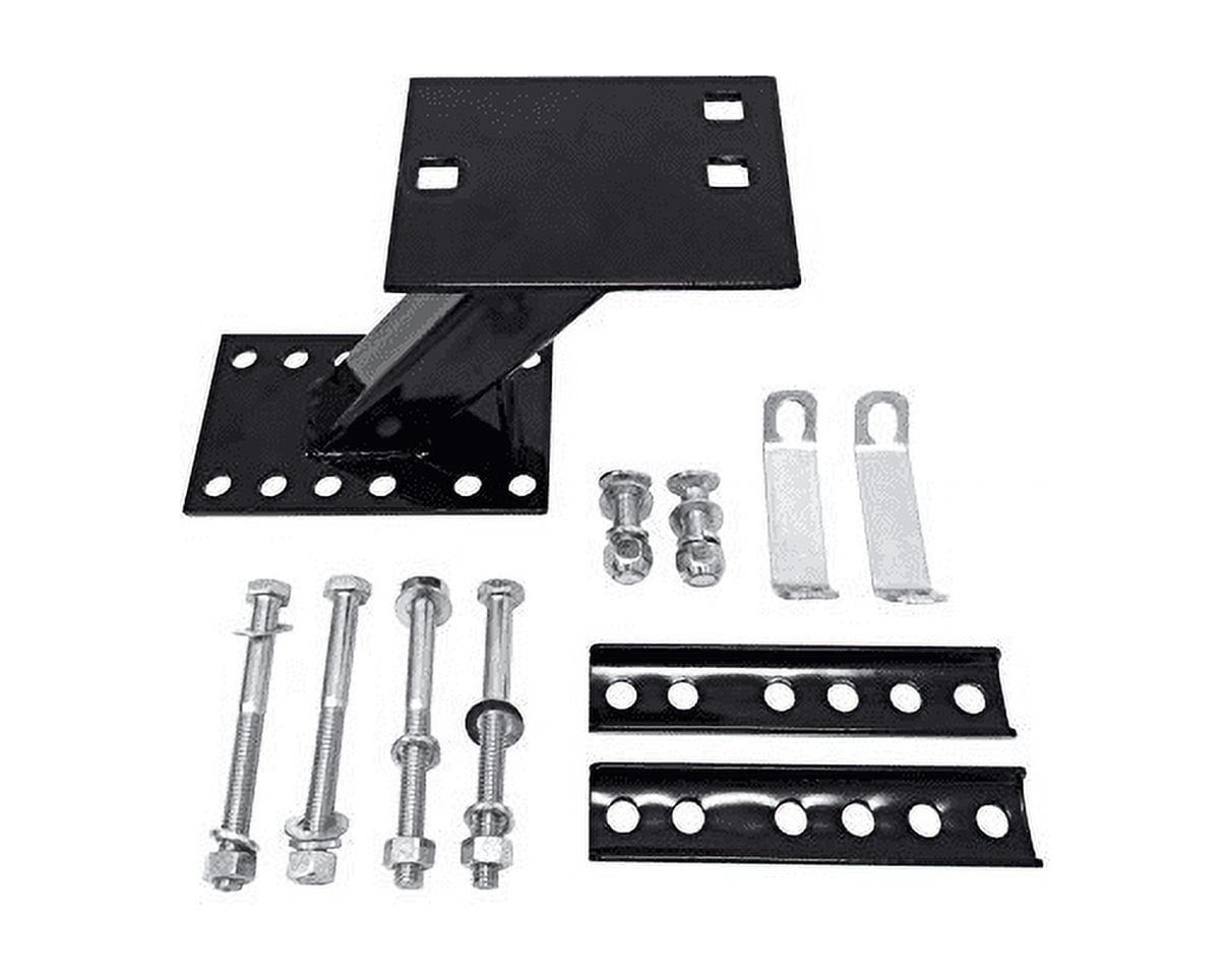 MaxxHaul Black Powder Coat Trailer Spare Tire Carrier with Locking Bracket