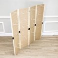 thumbnail image 4 of FixtureDisplays® 4 Panels 5 FT PegBoard Room Divider Folding Privacy Screen 10144, 4 of 12