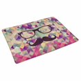 thumbnail image 2 of MKHERT Funny Hipster Mustache and Glasses Over Vintage Triangle Doormat Rug Home Decor Floor Mat Bath Mat 30x18 inch, 2 of 3