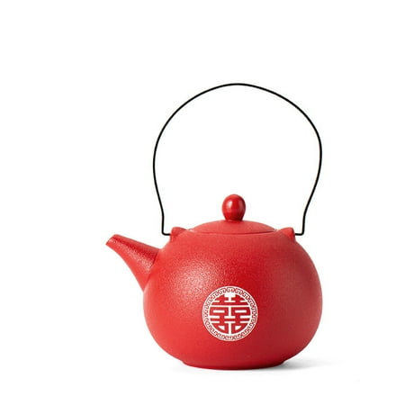 

Livesture Ceramic Wedding Red Tea Set Toast Cup 3style