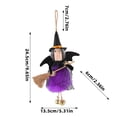 thumbnail image 6 of StlyGar Halloween Decor Small Witch Decor Halloween Tree Decoration Hanging Ornaments Kitchen Witch Broomstick for Garland, Tiered Tray Home Decor vintage halloween decor 3pcs, 6 of 8