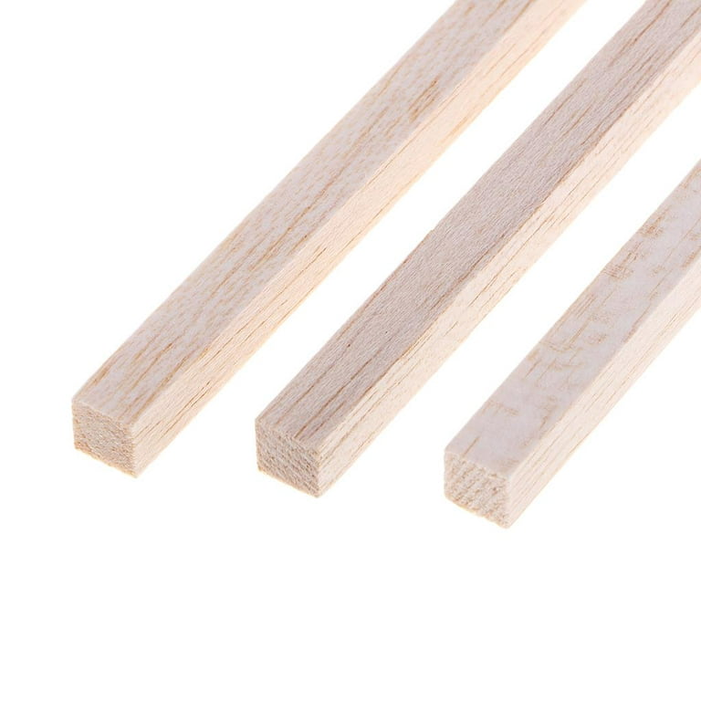 Gazechimp 20 Pack Wooden Dowels for Crafts,8x8mm Unfinished Wooden Square  Dowel Rod Hardwood Wood Strips Balsa Wood Sticks for Painting, Coloring,  DIY Crafts and Model Projects,150mm 