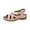 Champagne, variant on Women Platform Wedge Orthopedic Sandals Summer Strappy Beach Shoes Chunky Heel Open Toe Comfortable Non-Slip Insole Casual Walking