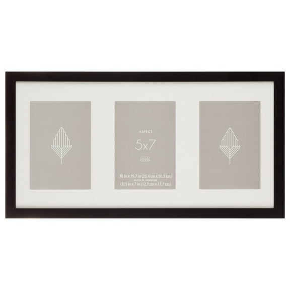 Aspect 3 Opening 5" x 7" Black Collage Frame by Studio Décor®