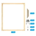 thumbnail image 3 of Unique Bargains Canvas Stretcher Bars Kit, 24x16 Inch Rectangle Solid Wood Frame for Paint, Prints, Oil Paintings, Wood Color, 3 of 5