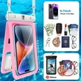 thumbnail image 2 of Tiflook Double Space Detachable Waterproof Phone Case [2-Pack] IPX8 Pouch Lanyard Dry Bag for iPhone 14/13/12/11 Pro Max/Pro/Xr/Xs/SE/8 Plus, Galaxy S23/S22/S21/S20/Note 20/10/S10/A14/A13 5G up to 7", 2 of 7