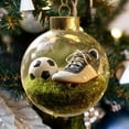 thumbnail image 5 of Luxcidy Crystal Glass Ornament Set, Soccer Ball Crystal Ball Ornament, Clear Plastic Christmas Balls, for Xmas Tree Memorial Gifts, Holiday Ornaments for Family for Room Decor, 5 of 5