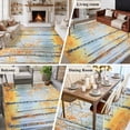 thumbnail image 5 of 6'x9' Area Rugs, Fall Forest Indoor Outdoor Area Rug for Living Room Bedroom, Watercolor Orange Branches Washable Bathroom Rugs Kitchen Floor Carpet Mats Home Decor Aesthetic, 5 of 8