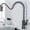 Brushed Nickel, variant on Kitchen Sink Faucet for Bar Farmhouse Commercial, Brushed Gold Kitchen Faucet, Pull Out Mixer Tap, 360 Degree Rotation Stream Sprayer Nozzle, Kitchen Sink Hot Cold Taps
