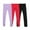 Cassis/Black/Red(PACK F), variant on Girl's Cotton Stretch School Uniform 3 Leggings Pack-G 4