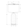 thumbnail image 3 of Lighting - 28"h - Table Lamp - Green Glass - gray Shade - Contemporary - Modern, 3 of 3