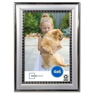 Quadro Frames 6x8.5 inch Picture Frame, Black, Style P375-3/8 inch Wide Molding