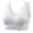 White, variant on QNANSPI Women Sports Bras,Everyday Bras,Plus Size Sports Bra Wireless Thin Removable Padding High Support Yoga Running Top
