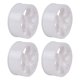 thumbnail image 1 of Paquete de 4 accesorios de llantas de rueda, piezas de repuesto, de rueda, piezas de actualización, neumáticos para camión RC 1:10 / coche a la Llantas de rueda blancas Yotijar Neumático de llanta de rueda de coche RC, 1 of 4