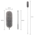 thumbnail image 2 of Balai à Poussière Télescopique en Microfibre avec Tête Flexible, Manche en Acier Inoxydable Extensible de 254cm, 2 of 6