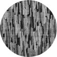 thumbnail image 2 of Addison Rugs Mayfield Premium Machine Washable Transitional Stripes Gray Round Rug, 8' x 8', 2 of 5