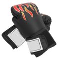 thumbnail image 3 of 1pair guantes de boxeo para adultos universales Pu sacos de arena de cuero Sanda accesorios de entrenamiento de boxeo tailandés negros, 3 of 10