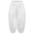 thumbnail image 3 of Aislor Kids Boys Medieval Capri Pants High Rise Waist with Elastic Band Victorian Steampunk Bloomer Ivory 14, 3 of 7