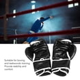 thumbnail image 3 of Guantes De Boxeo De 10 Oz, Guantes De Boxeo Negros De 10 Oz 1 Par Ergonómico Antideslizante De PU Para Taekwondo, 3 of 7
