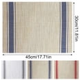 HONGLIN Woven Placemats, Waterp-Roof Pvc Rectangular Table Mats - Non ...