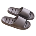 thumbnail image 6 of Mens Womens Unisex Lightweight Quick Dry Drainage Athletic Slides - EVA Shower Pool Shoes with Arch Support, Non-Slip, Gray,Size 8.5-10, 6 of 6