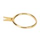 thumbnail image 3 of Blank Ring Base Steel Short Four Claws Exquisite Glossy Lightweight Finger Rings Components for DIY Crafts Jewelry Making Gold, 3 of 5