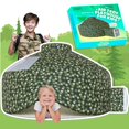 thumbnail image 1 of Air Tent Skywin Fort Large Camo Stars con suelo para niños, 1 of 6
