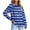 Blue, variant on Women's Long Sleeve T Shirts Womens Tops Casual V Neck Women's Solid Color Blouses Long Sleeved V-Neck Pullover Top Patchwork Blouse My Order My Items