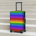 thumbnail image 6 of Fuzoiu Colorful Glitter Rainbow Print Suitcase Cover,Washable Luggage Covers for Suitcase,Elastic Luggage Protector Cover,Scratch Resistant Travel Suitcase Covers-X-Large, 6 of 7