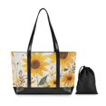 thumbnail image 7 of FORMRS Laptop Tote Bag for Women with 15.6" Computer Compartments Handbag, Beige Sunflowers, 7 of 7