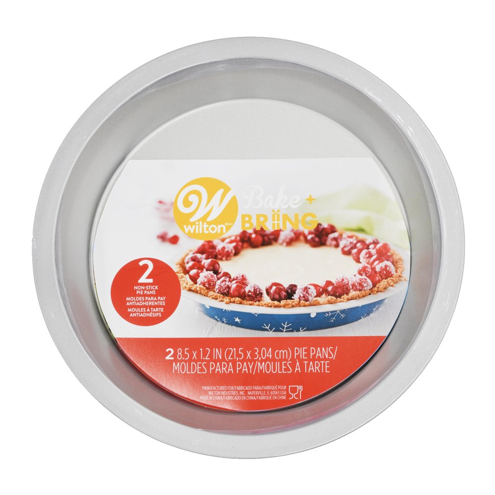 Wilton Christmas Bake+Bring Pie Pan Set, 2 Piece